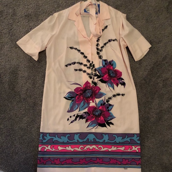 Vintage shirt dress with belt - Picture 1 of 1